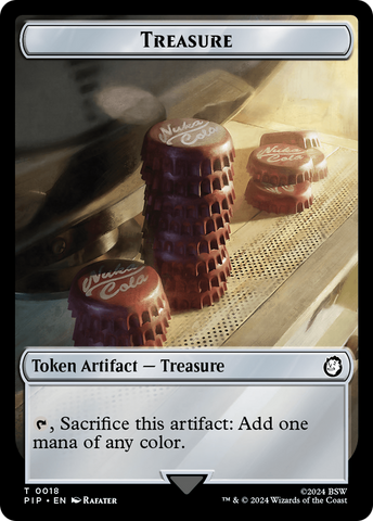 Radiation // Treasure (018) Double-Sided Token [Fallout Tokens]