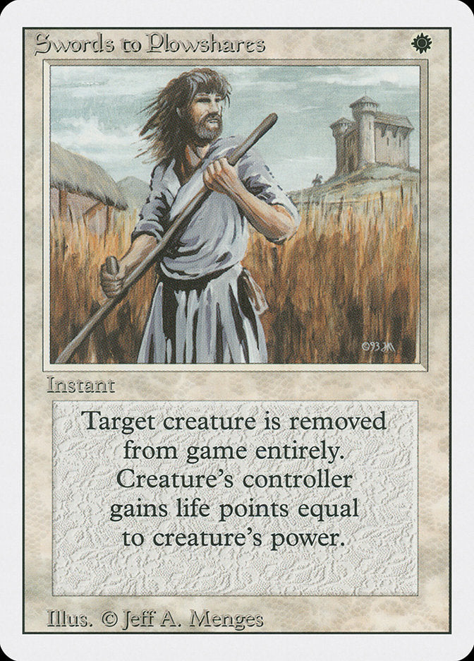 Swords to Plowshares [Revised Edition] | One MTG