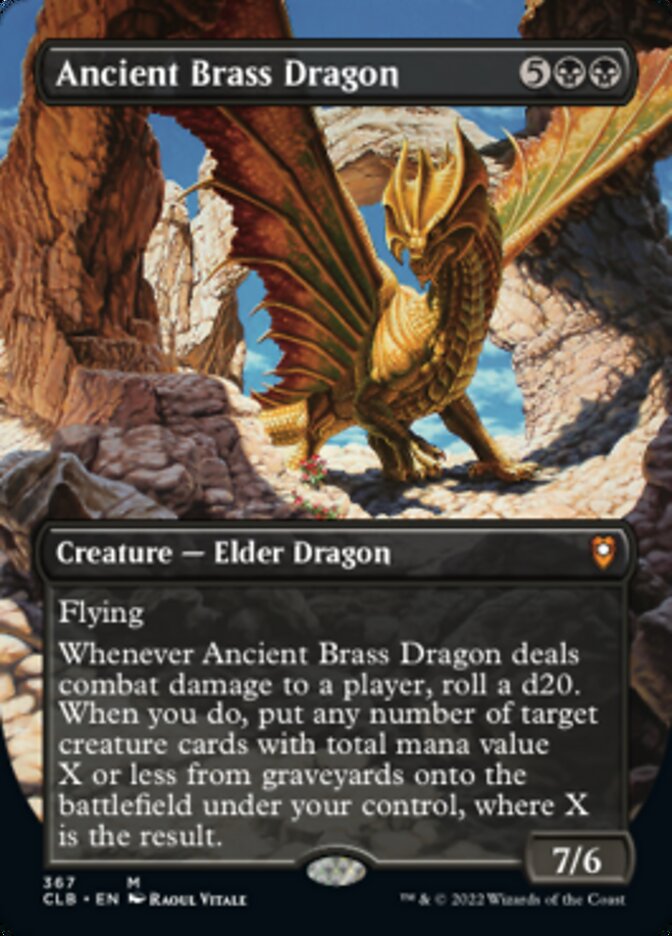 Ancient Brass Dragon (Borderless Alternate Art) [Commander Legends: Battle for Baldur's Gate] | One MTG