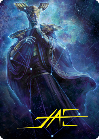 Atris, Oracle of Half-Truths Art Card (Gold-Stamped Signature) [March of the Machine Art Series]