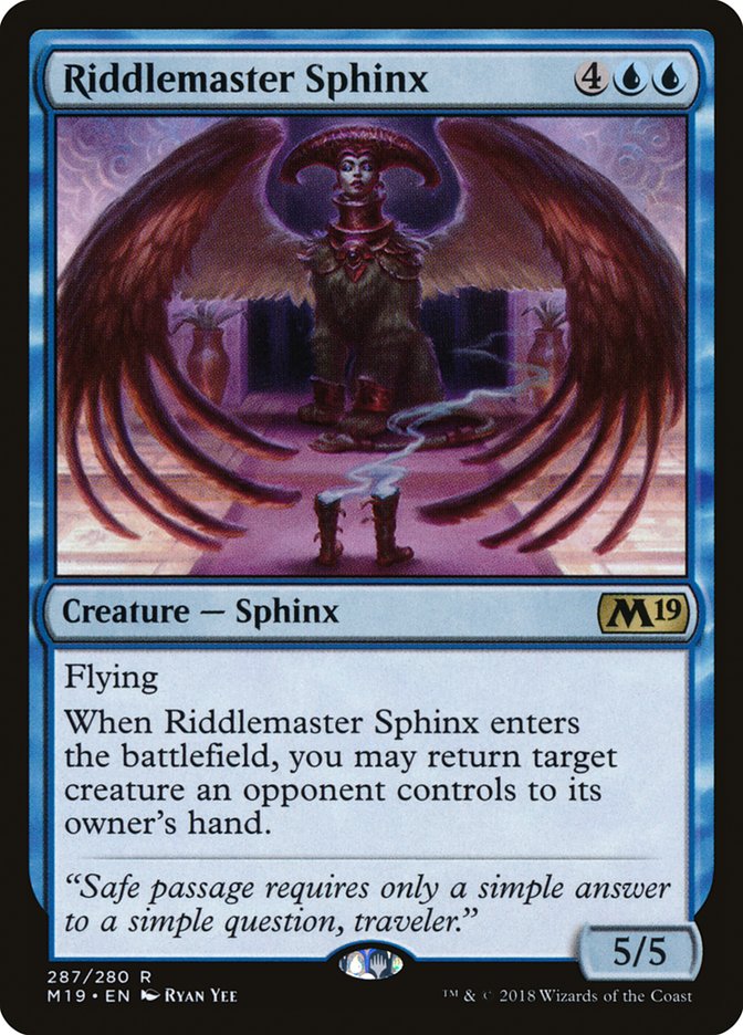 Riddlemaster Sphinx [Core Set 2019] | One MTG