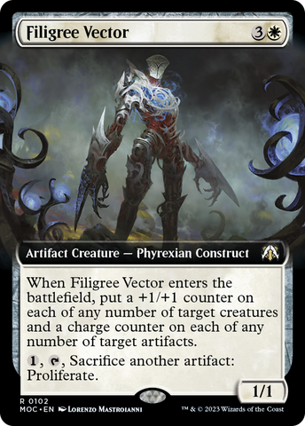 Filigree Vector (Extended Art) [March of the Machine Commander]