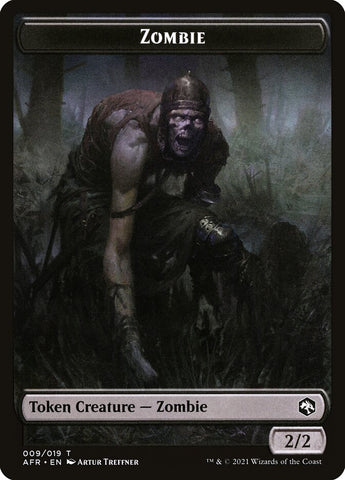 Illusion // Zombie Double-Sided Token [Dungeons & Dragons: Adventures in the Forgotten Realms Commander Tokens]