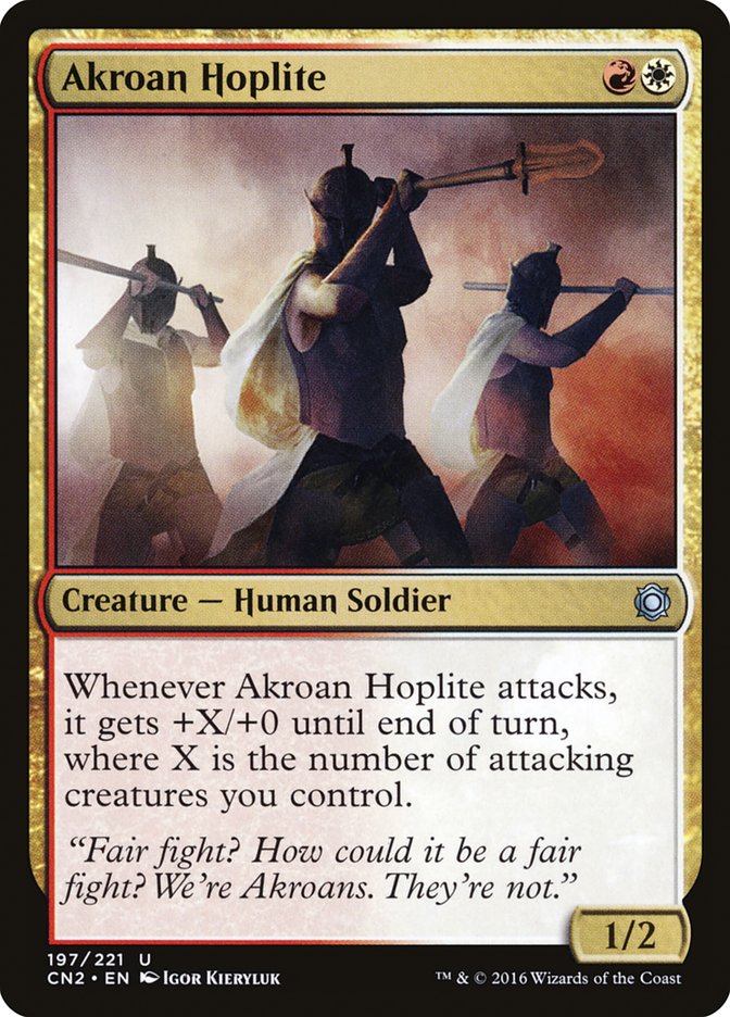 Akroan Hoplite [Conspiracy: Take the Crown] | One MTG