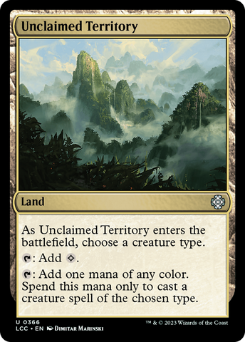 Unclaimed Territory [The Lost Caverns of Ixalan Commander]