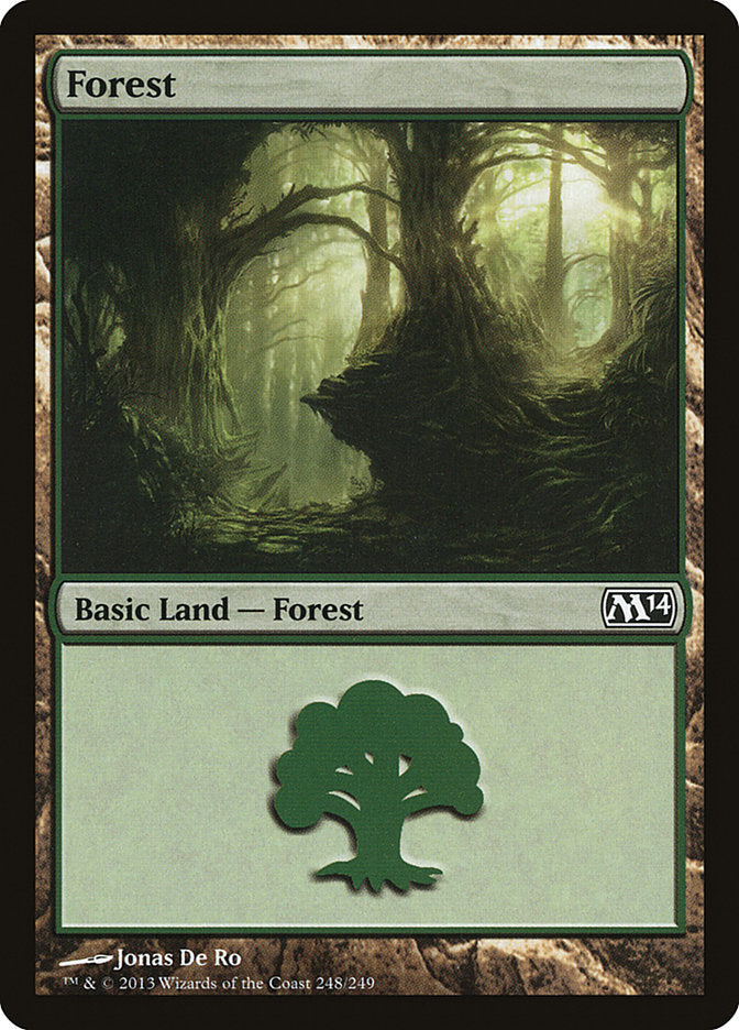 Forest (248) [Magic 2014] | One MTG
