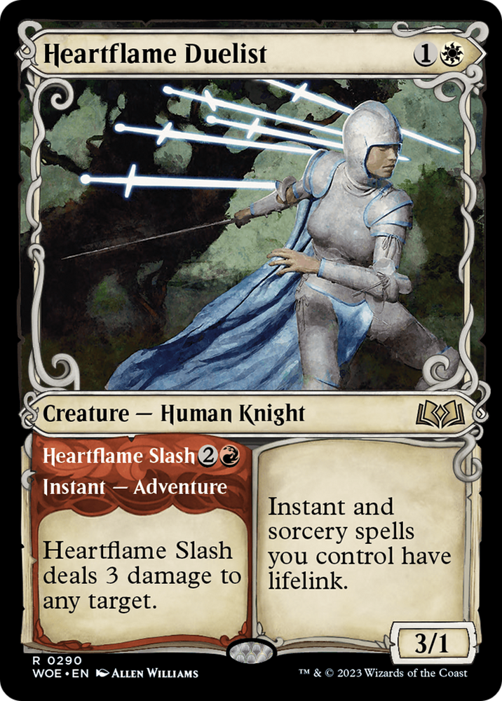 Heartflame Duelist // Heartflame Slash (Showcase) [Wilds of Eldraine]