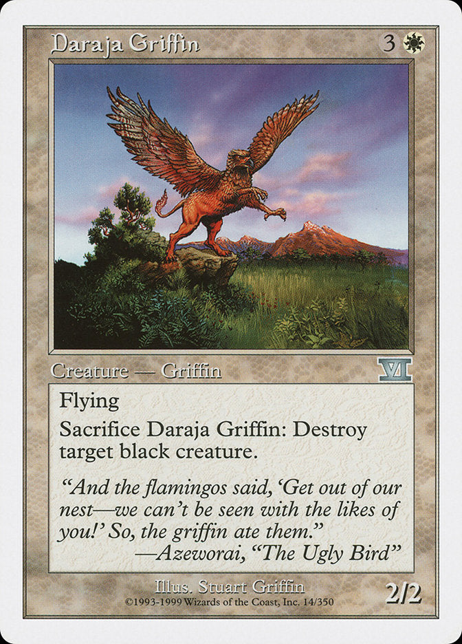 Daraja Griffin [Classic Sixth Edition] | One MTG