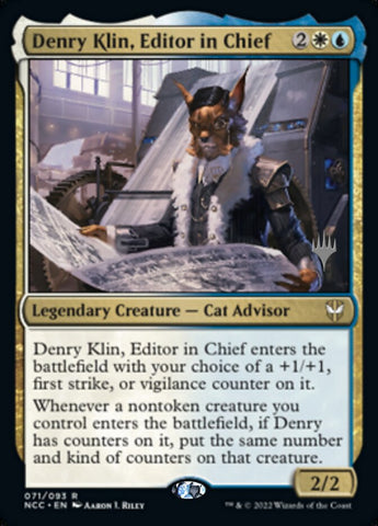 Denry Klin, Editor in Chief (Promo Pack) [Streets of New Capenna Commander Promos]