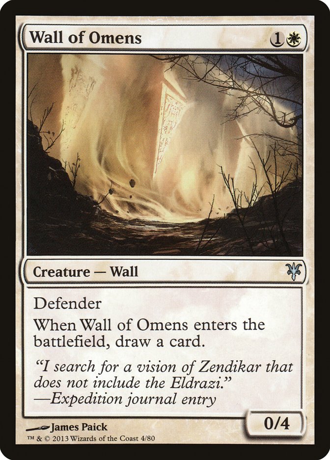 Wall of Omens [Duel Decks: Sorin vs. Tibalt] | One MTG