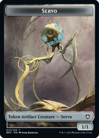 Servo // Powerstone Double-Sided Token [The Brothers' War Commander Tokens]