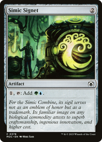 Simic Signet [March of the Machine Commander]