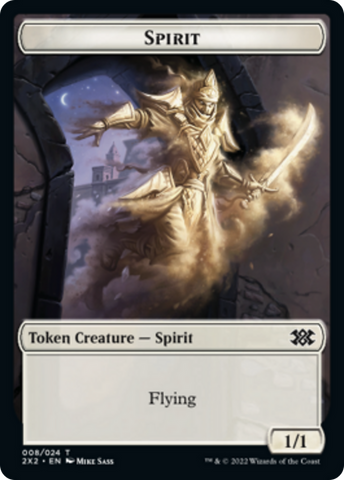 Faerie Rogue // Spirit (008) Double-Sided Token [Double Masters 2022 Tokens]