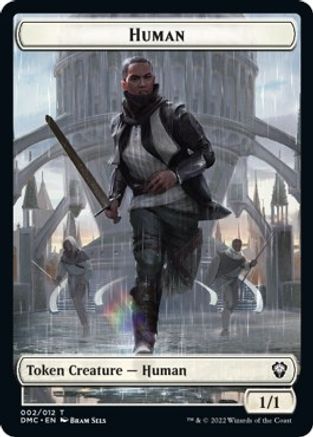 Human // Snake Double-Sided Token [Dominaria United Commander Tokens]