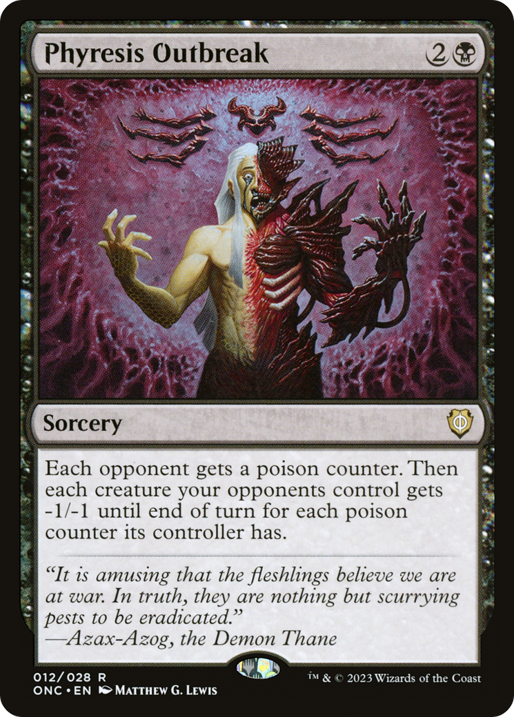 Phyresis Outbreak [Phyrexia: All Will Be One Commander] | One MTG